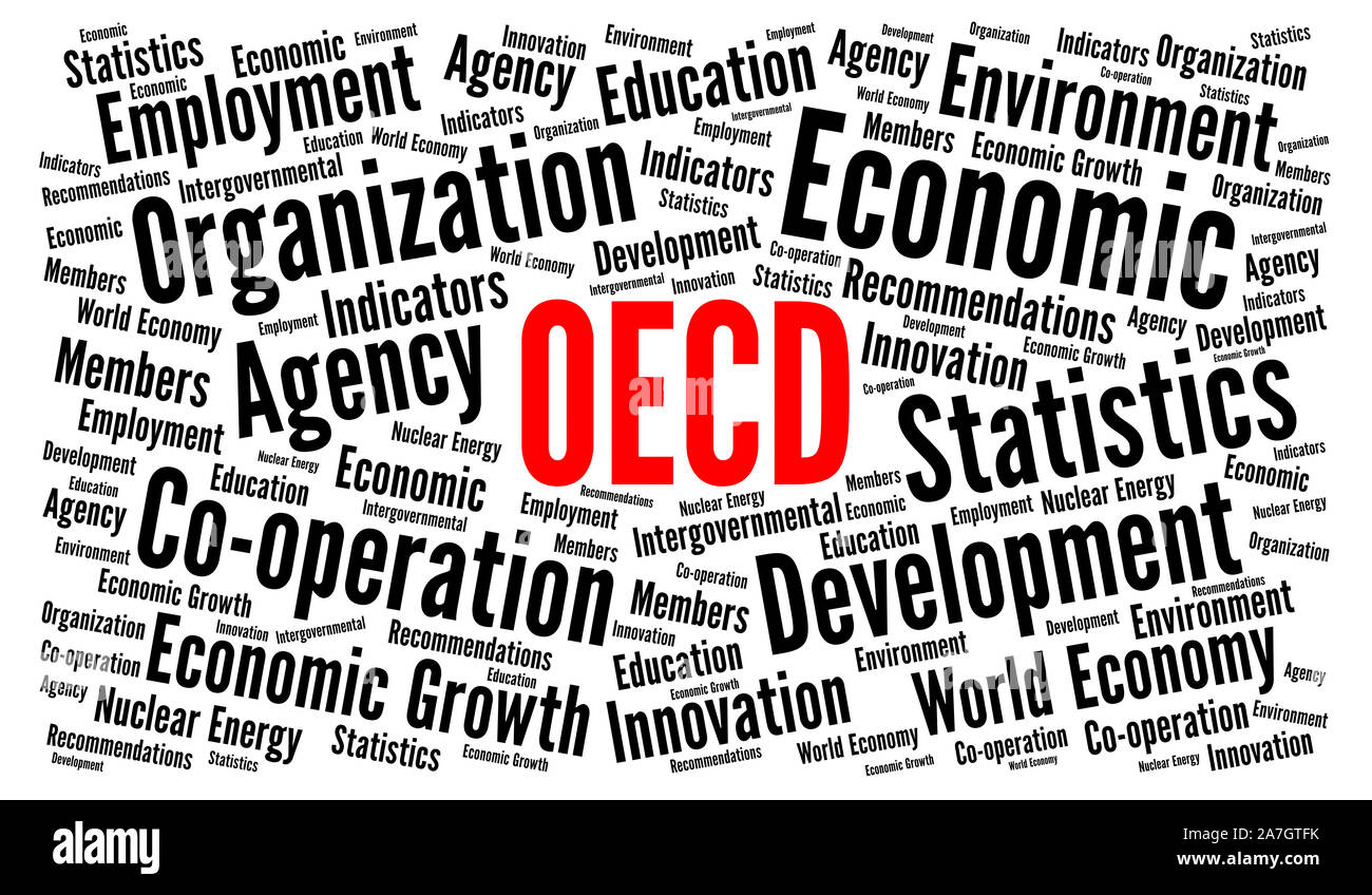 OECD-word cloud Konzept Stockfoto