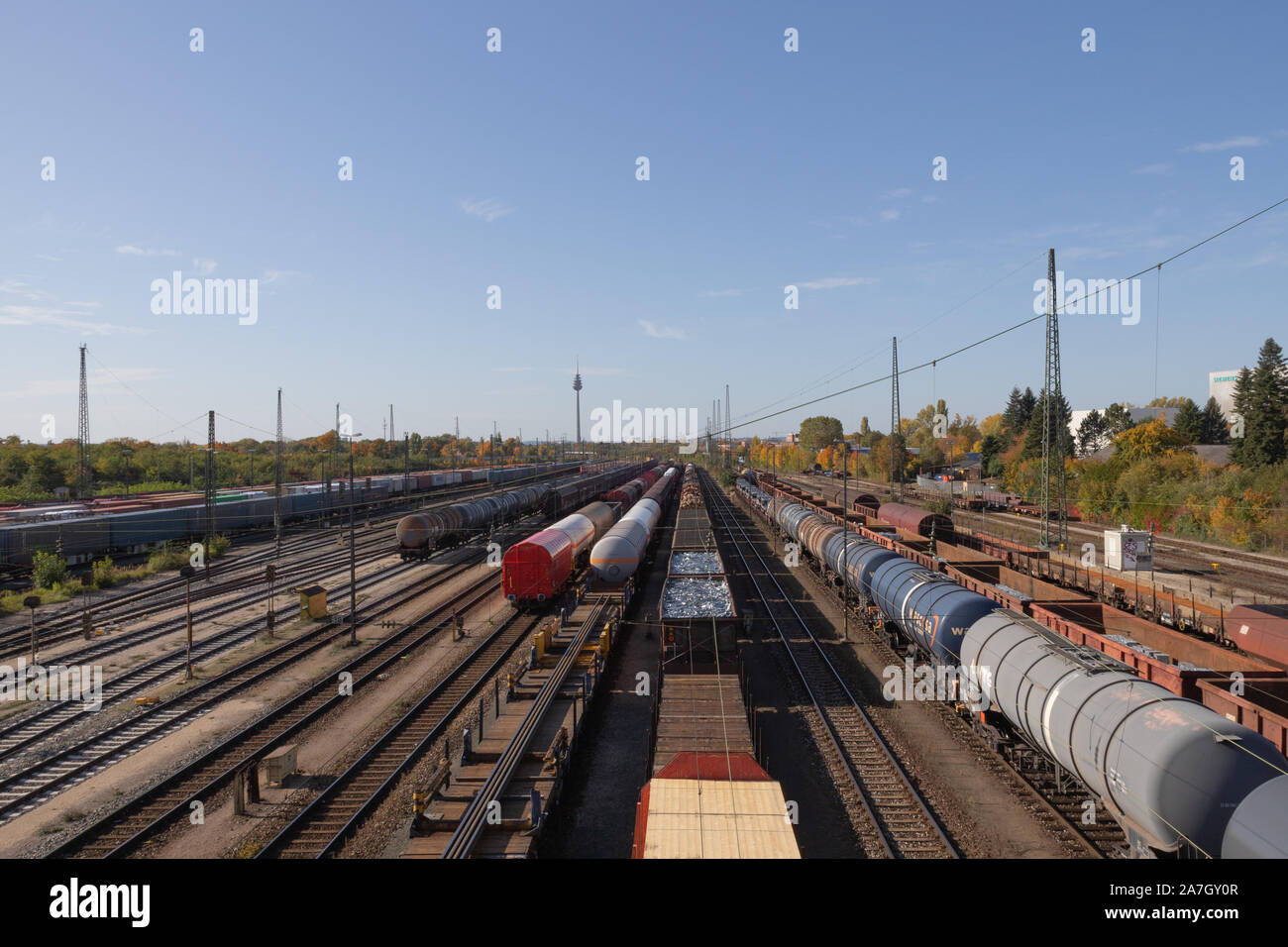 Nürnberg, Deutschland am Tag der offenen Tür 2019 13. Oktober: Bahnhof  Rangierbahnhof Stockfotografie - Alamy