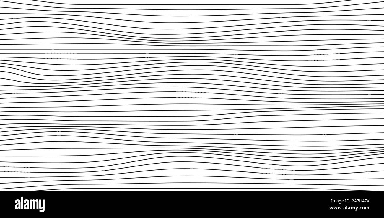 Abstrakte lineare Hintergrund. Schwarze und weiße vector Hintergrund. Monochromen Hintergrund Stock Vektor