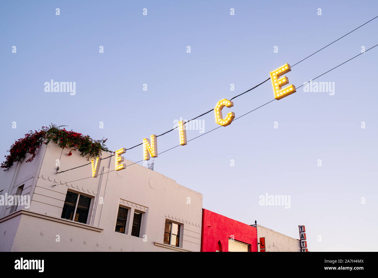 Venice Beach anmelden Los Angeles in Kalifornien Stockfoto