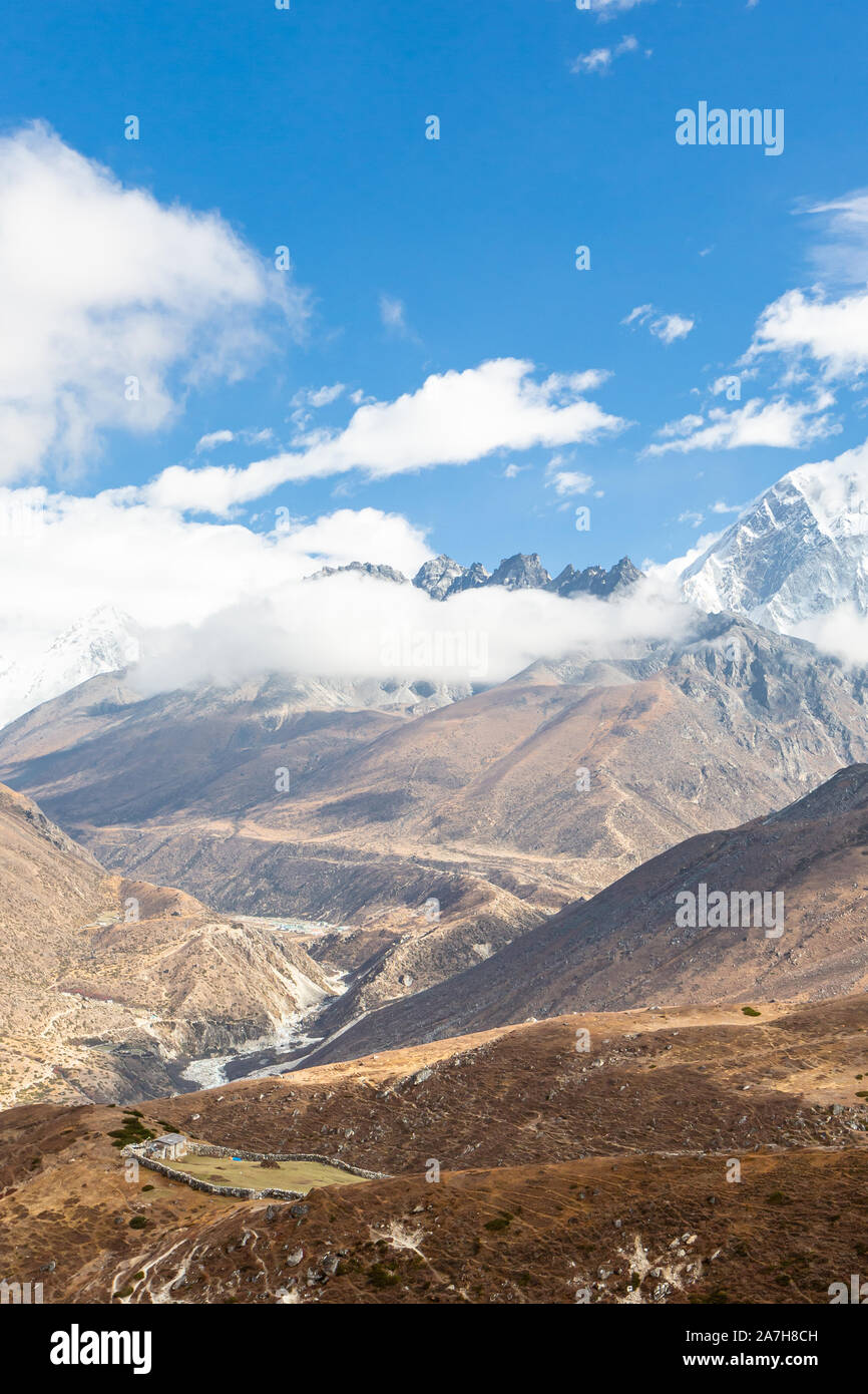 Ama Dablam Berg. Trekking Everest Base Camp. Nepal. Asien. Stockfoto