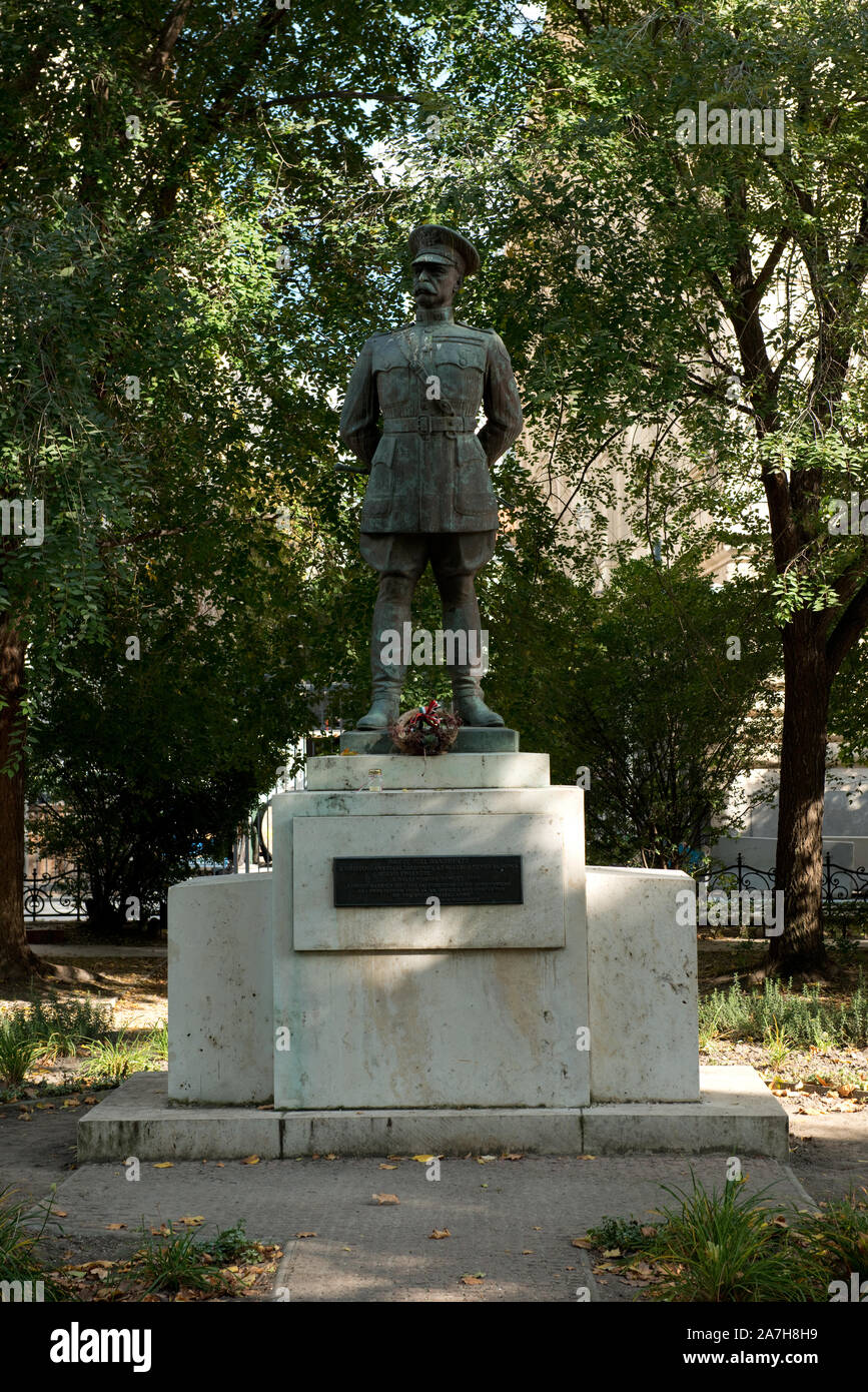 Statue von Harry Hill Bandholtz in Platz der Freiheit, Pest, Budapest Stockfoto