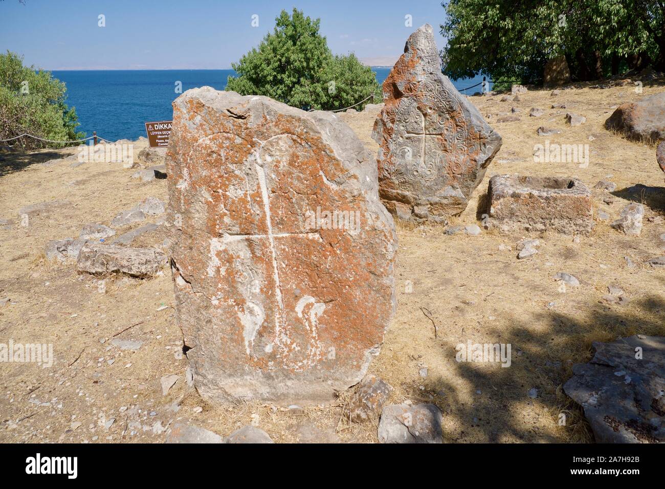 Insel Akdamar, die armenische Kathedrale Stockfoto