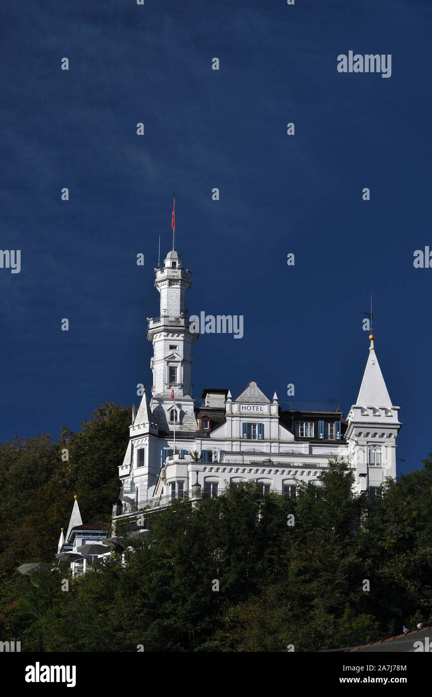 Hotel Chateau gutsch; Luzern; Schweiz Stockfoto