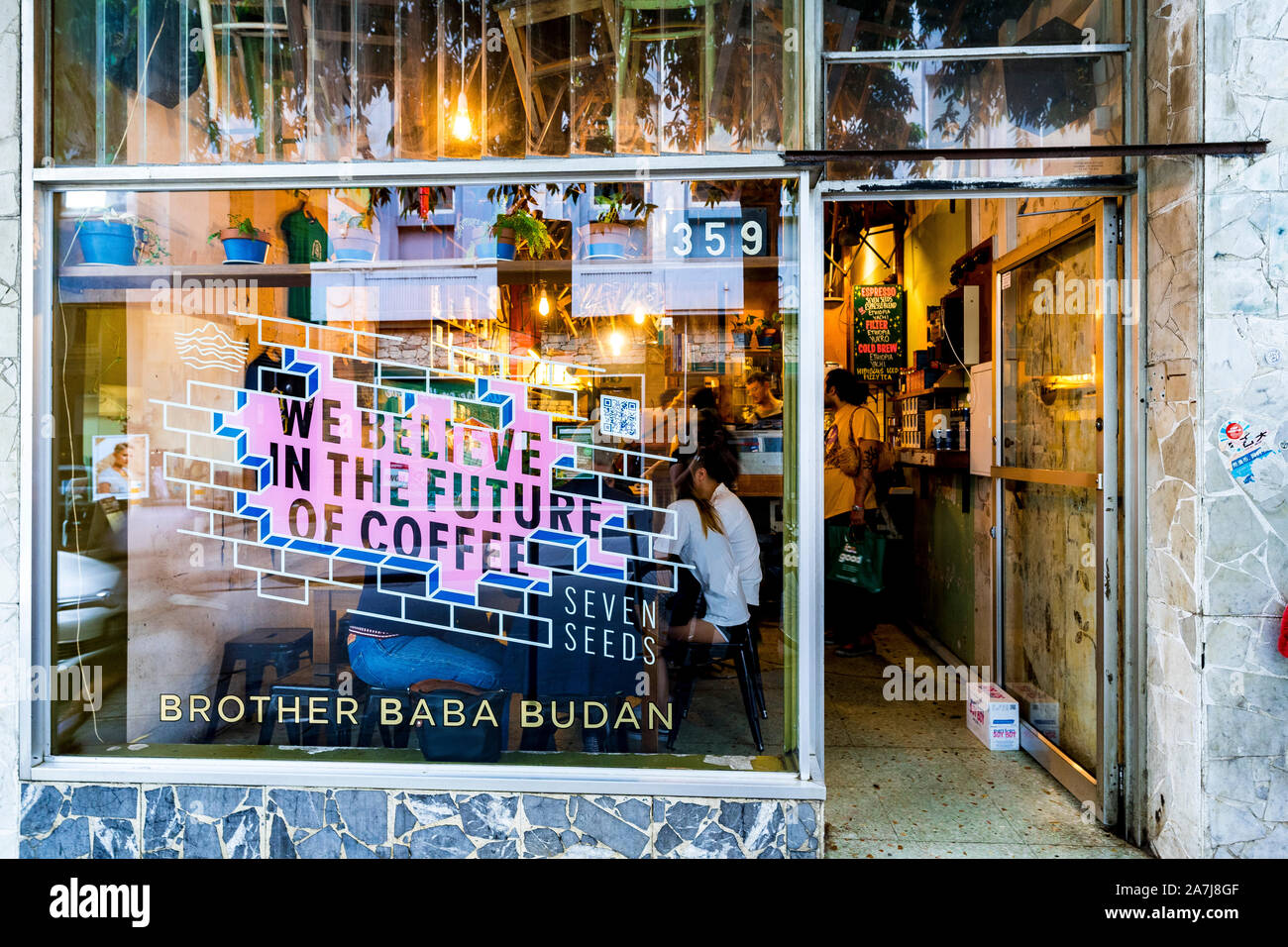 Brother Baba Budan Seven Seeds Coffee Shop in Melbourne, Australien Stockfoto