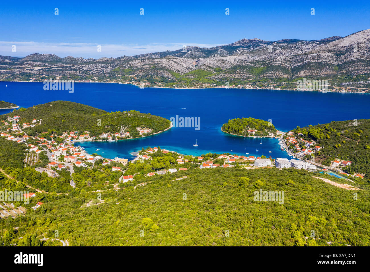 Insel Korcula, Kroatien Stockfoto