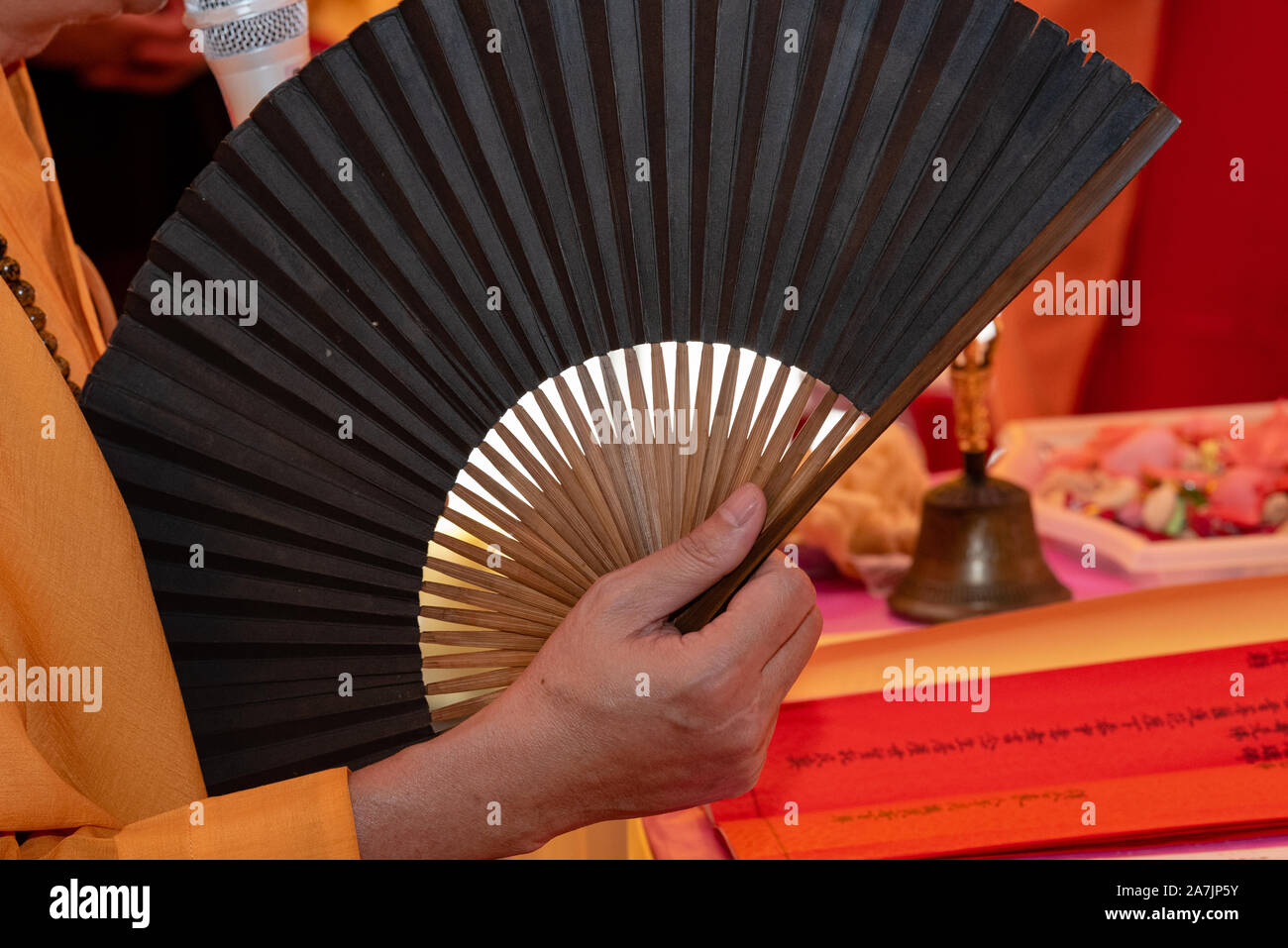 Chinesische Gebete - Reihen und Rituale Stockfoto