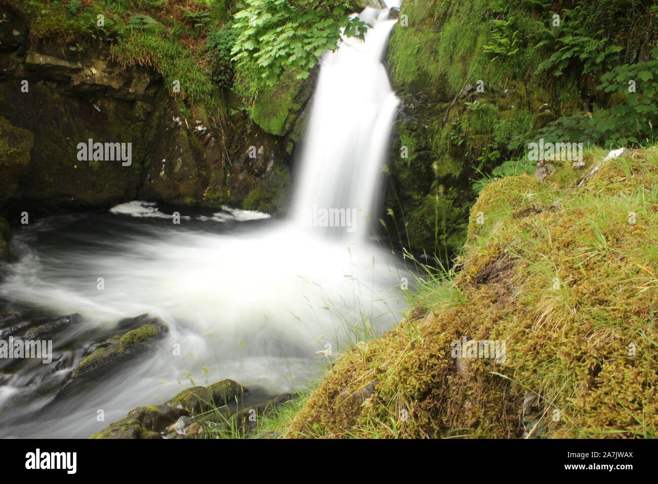 Snowdonia, Llanberis Wasserfall Stockfoto