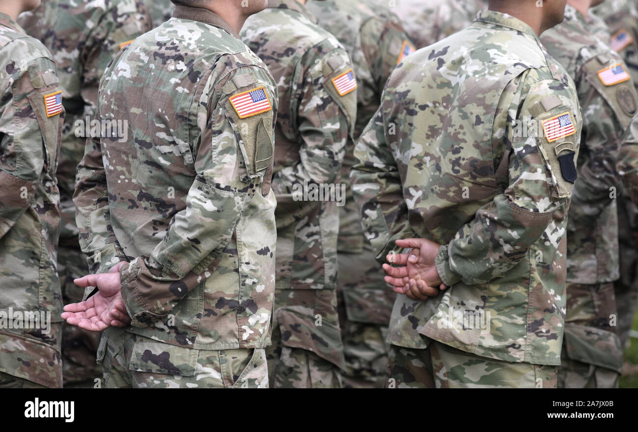 Veterans Day. US-Soldaten. US-Armee. US-Truppen. Militär der USA. Stockfoto