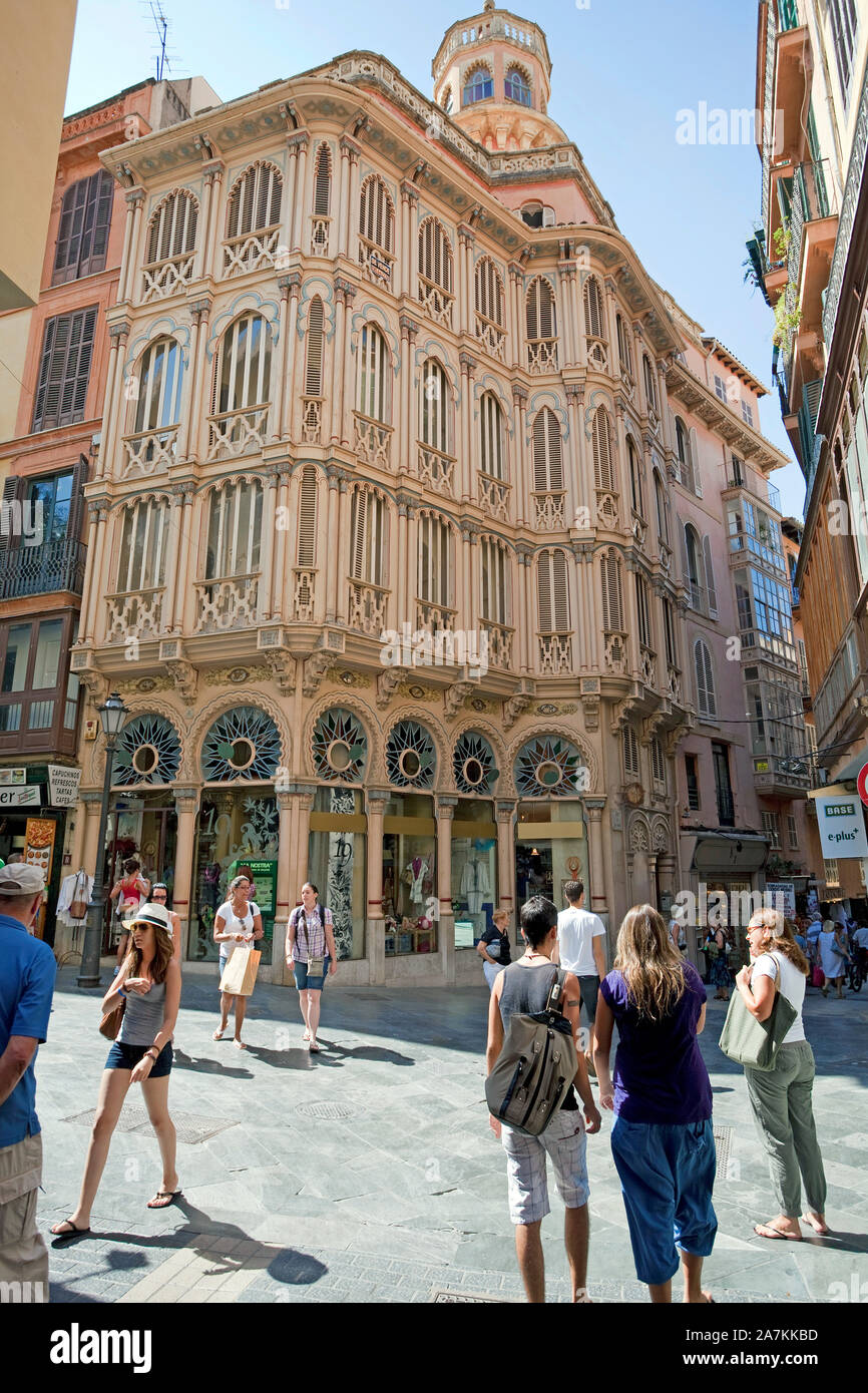 Shopping Meile in der Altstadt von Palma, Mallorca, Palma de Mallorca, Balearen, Spanien Stockfoto
