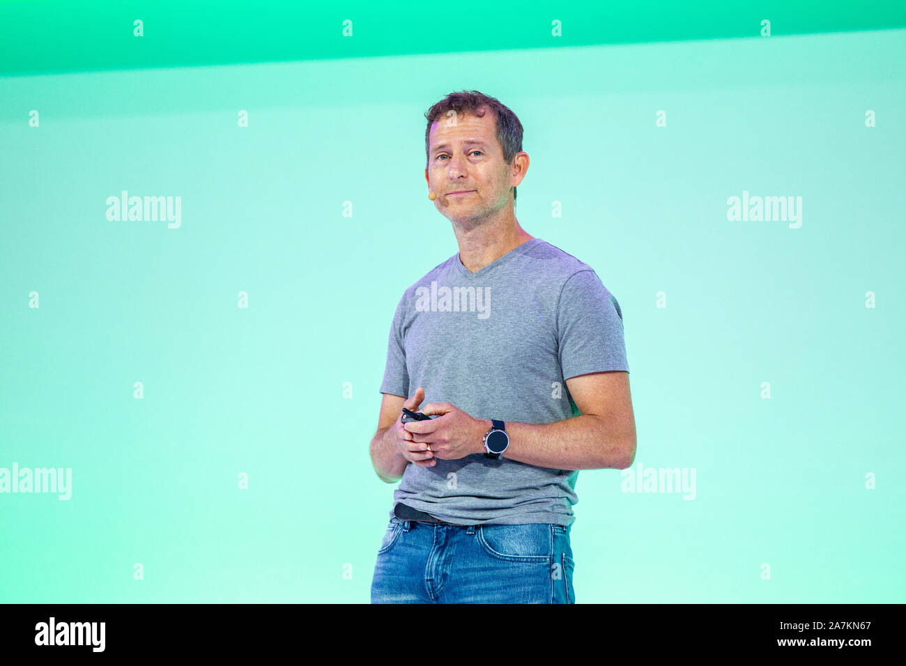 Dennis Troper, Product Management Director von Google Gespräche im Google Developers Day in Shanghai, China, 10. September 2019. Stockfoto