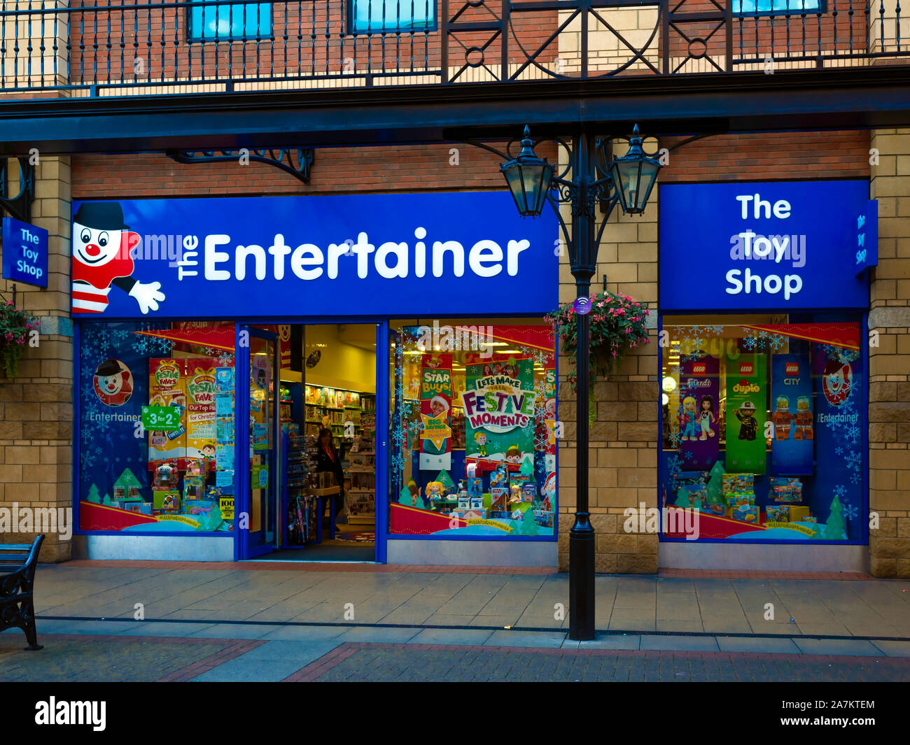 Ein Zweig der Entertainer Kinder Spielzeug Shop, auf der 163 Filialen bundesweit. Stockfoto