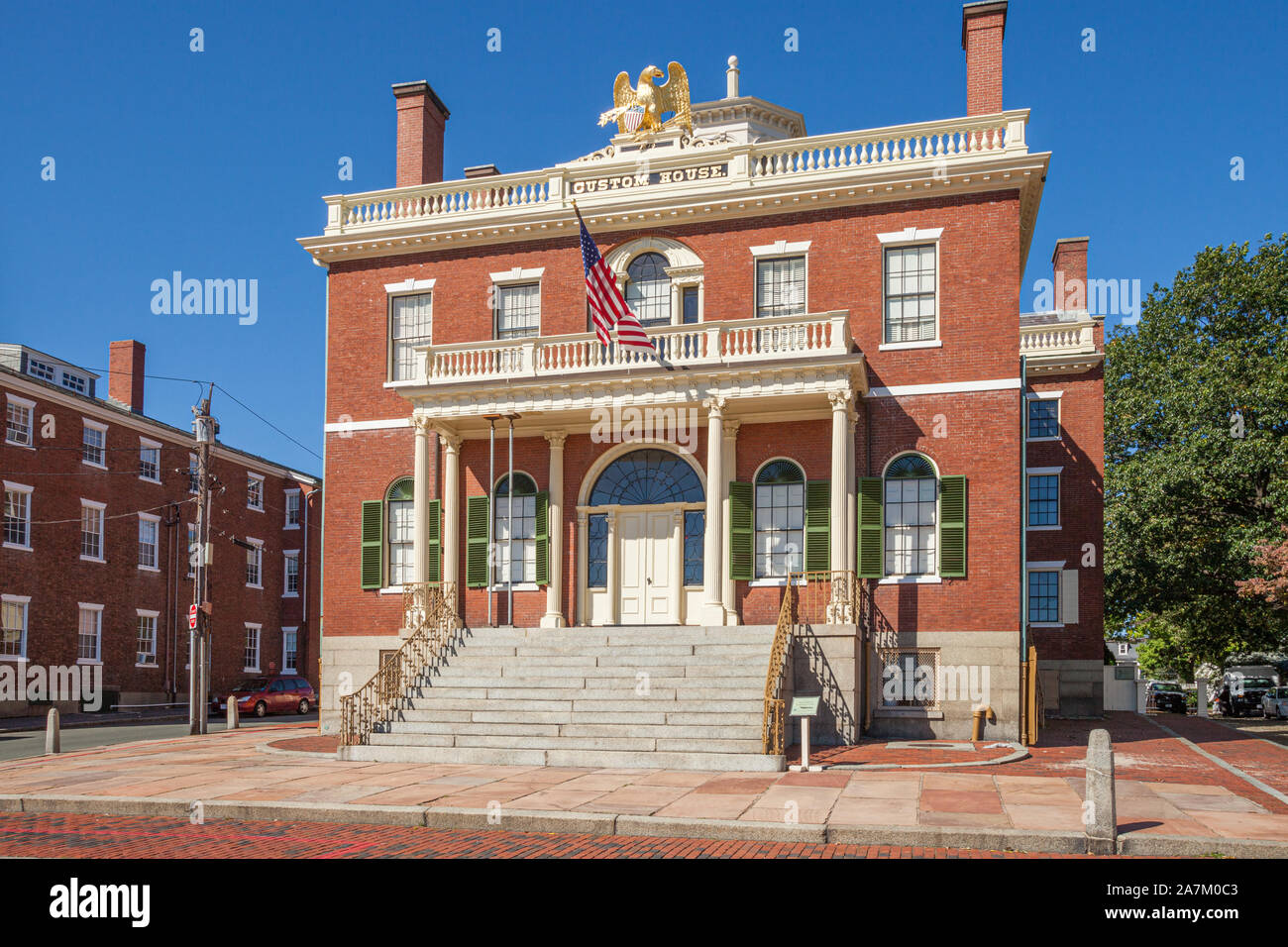 Das Custom House in Salem, MA Stockfoto