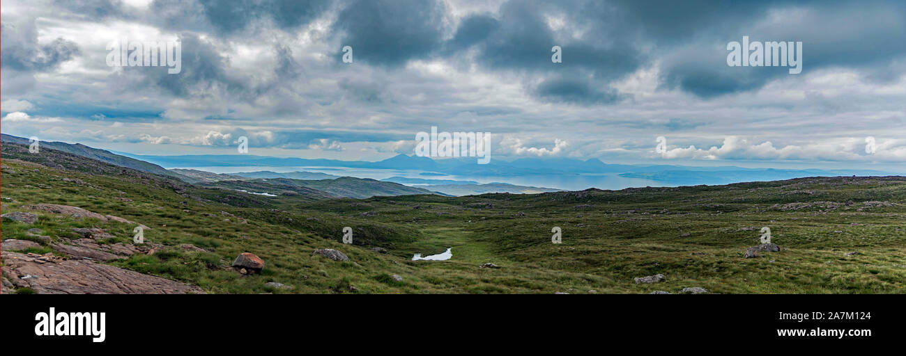 Bealach Na Ba Blickpunkt Ansichten, Schottland Stockfoto