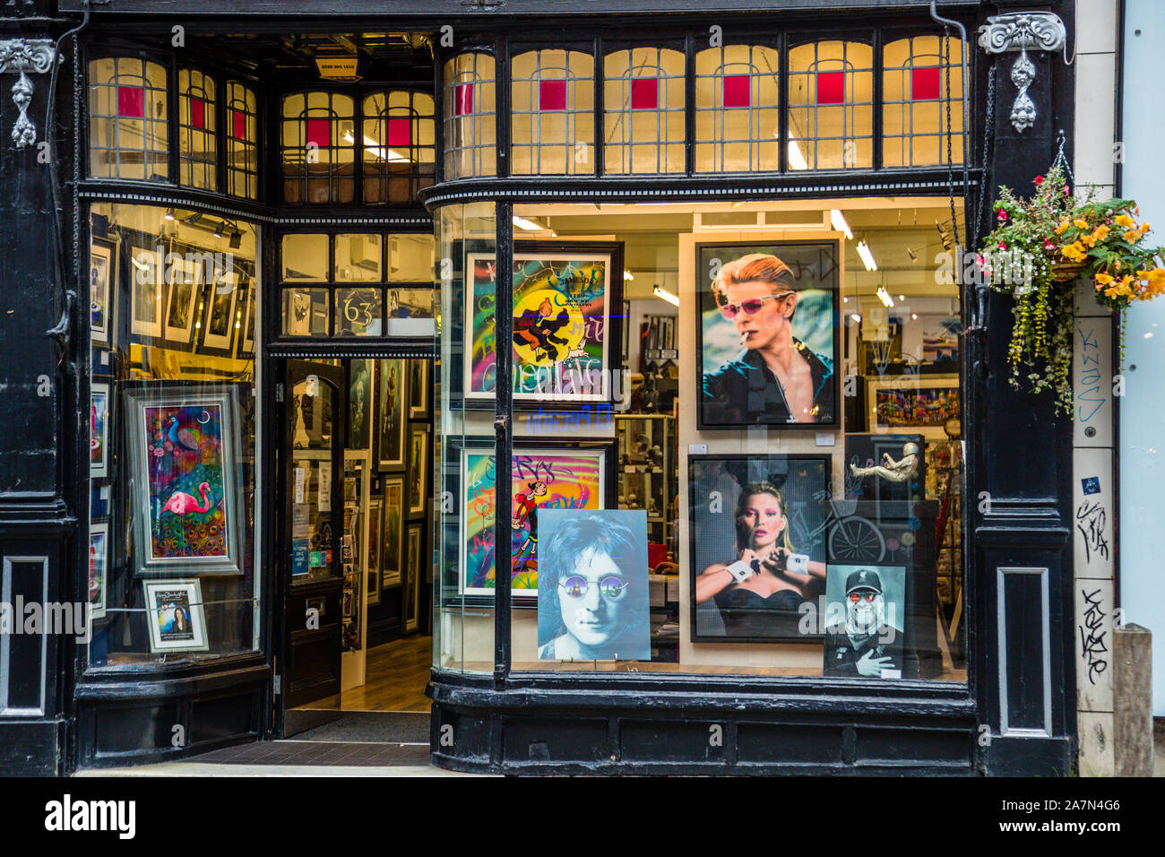 Art Shop in Liverpool, England Stockfoto
