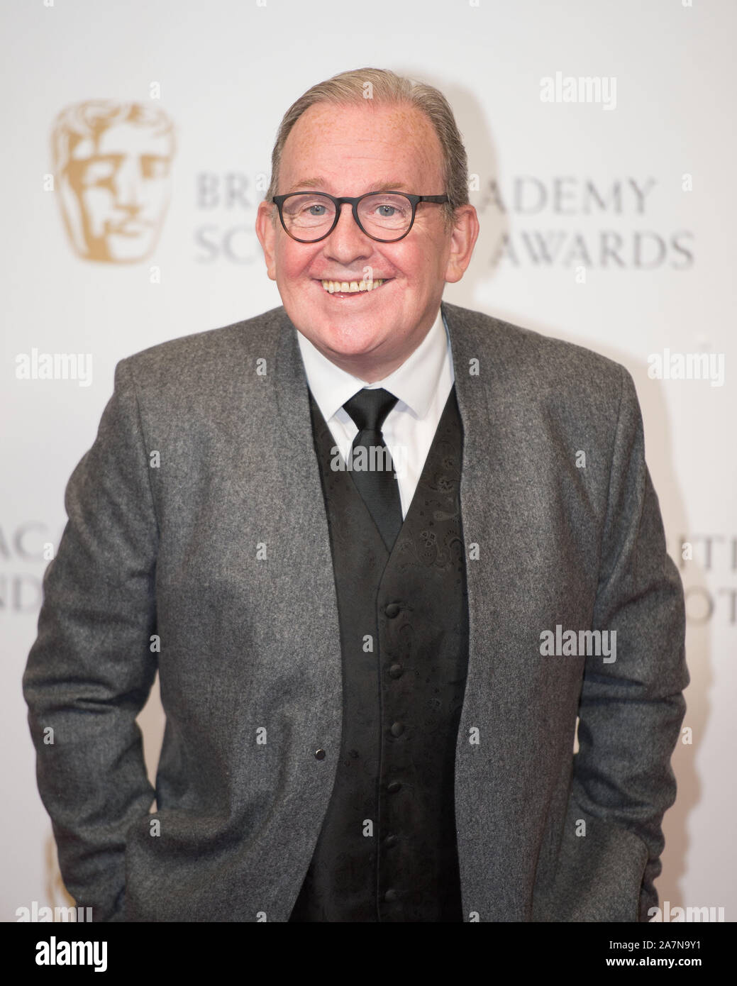 Glasgow, UK. 3. November 2019. Im Bild: Ford Kiernan. Szenen aus dem jährlichen schottischen BAFTAs im Doubletree Hotel Hilton. Credit: Colin Fisher/Alamy leben Nachrichten Stockfoto