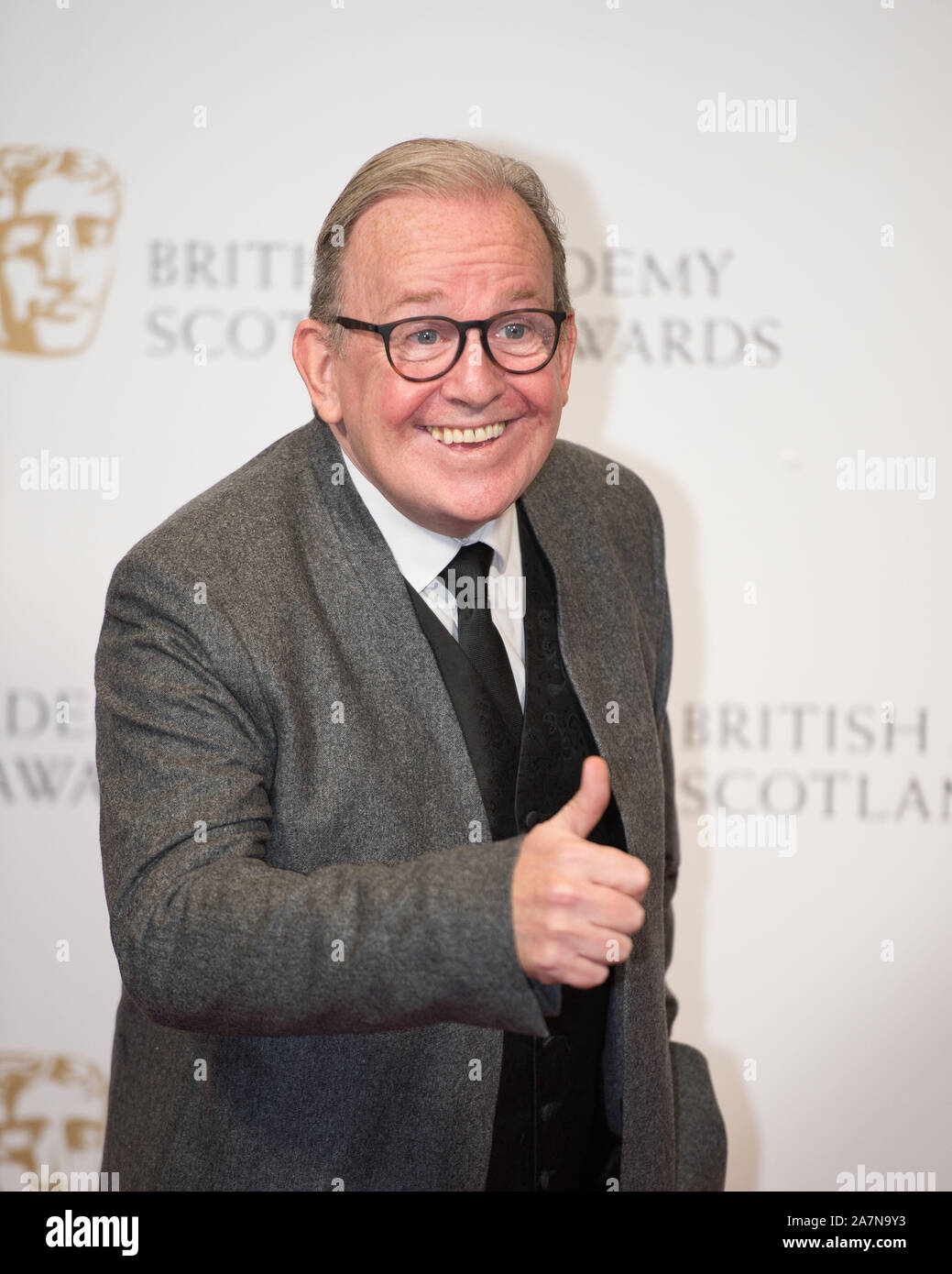 Glasgow, UK. 3. November 2019. Im Bild: Ford Kiernan. Szenen aus dem jährlichen schottischen BAFTAs im Doubletree Hotel Hilton. Credit: Colin Fisher/Alamy leben Nachrichten Stockfoto