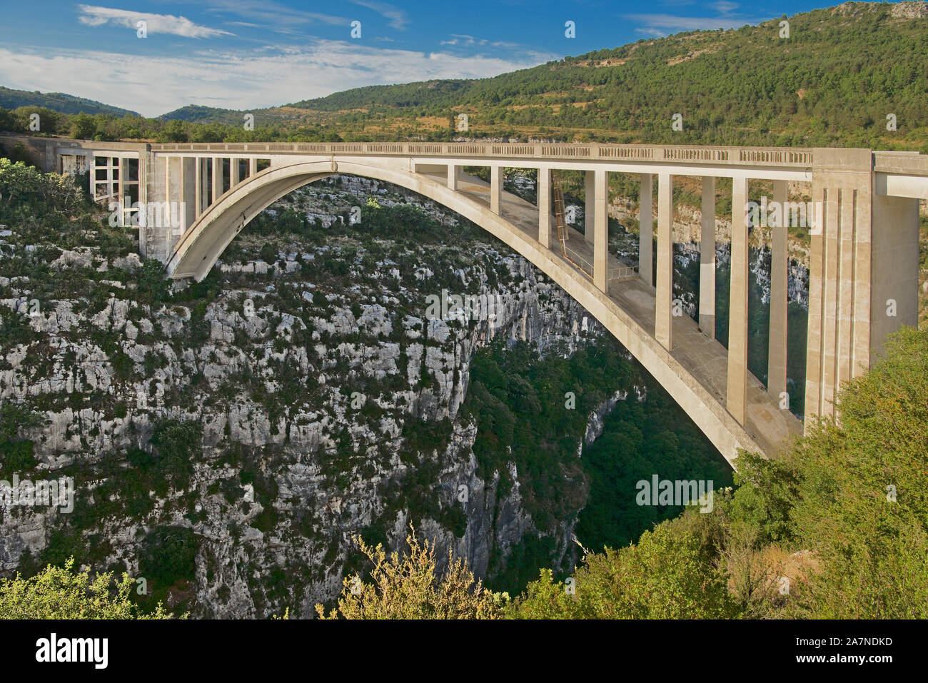 Pont de l'Artuby Schlucht des Verdon Alpes de Haute Provence Frankreich Stockfoto