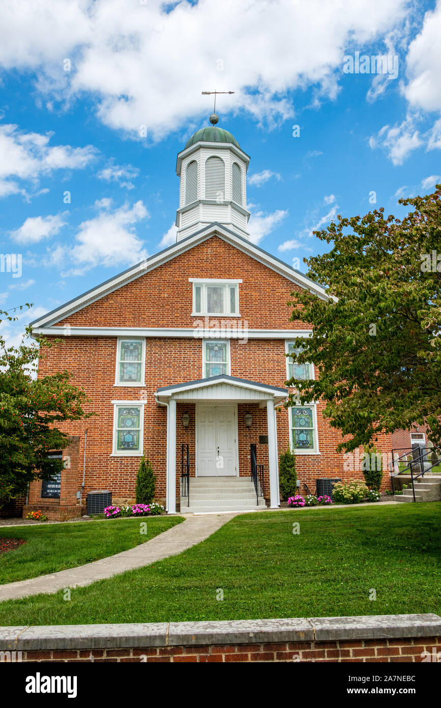 Der hl. Paulus Evangelisch-lutherische Kirche, 220 North 3rd Street, McConnellsburg, PA Stockfoto