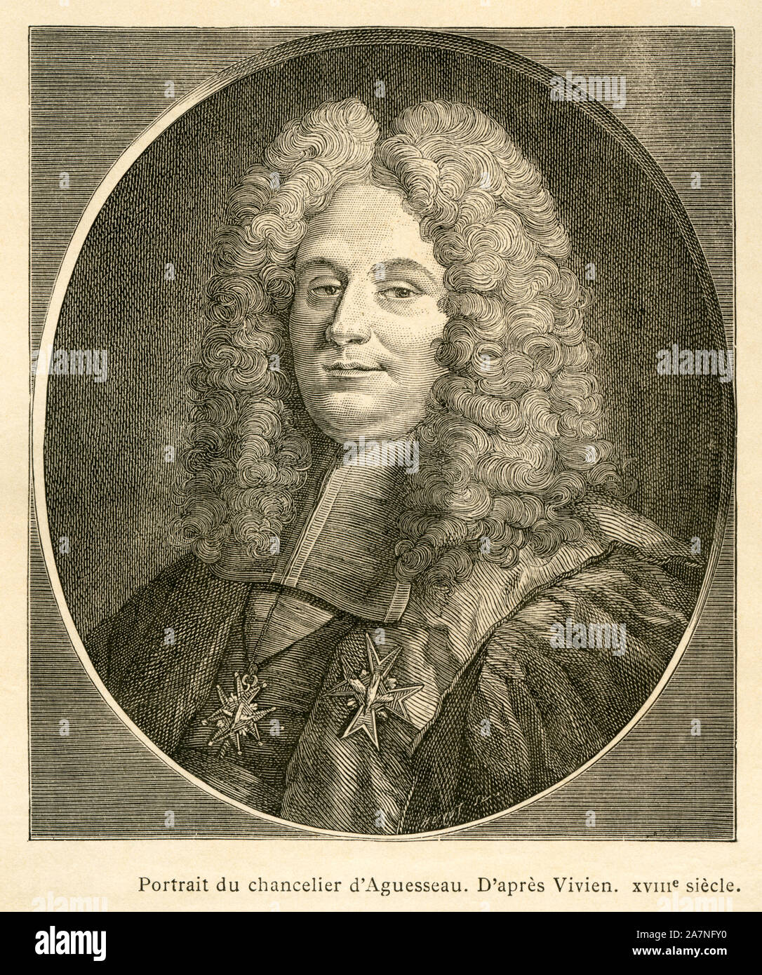 Europa, Frankreich, Paris, Henri Francois d'Aguesseau, Porträt