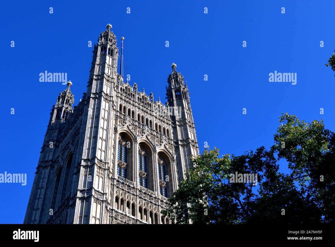 Victoria Turm Palast von Westminster Stockfoto