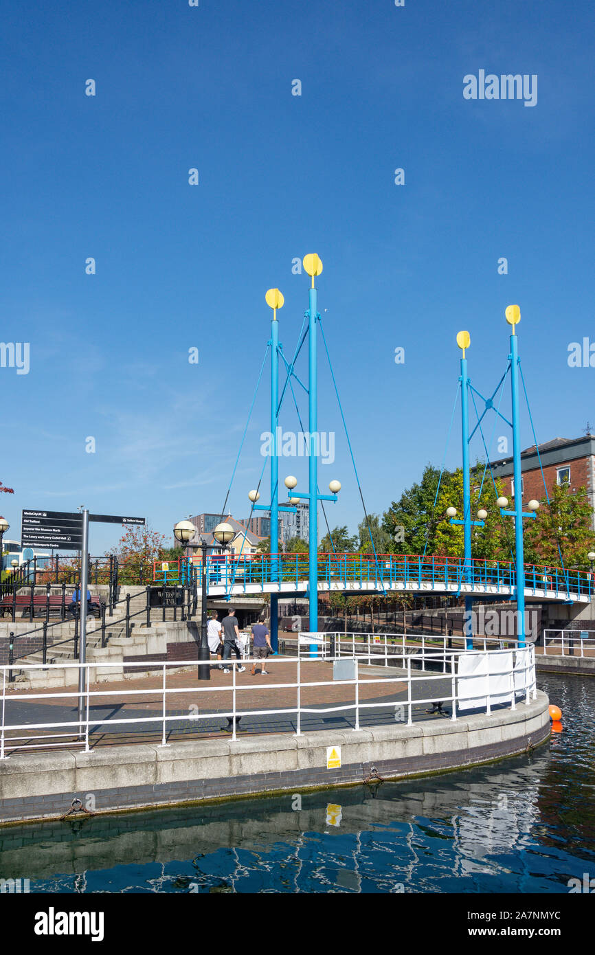 Mariner's Canal, Salford Quays, Salford, Greater Manchester, England, Vereinigtes Königreich Stockfoto