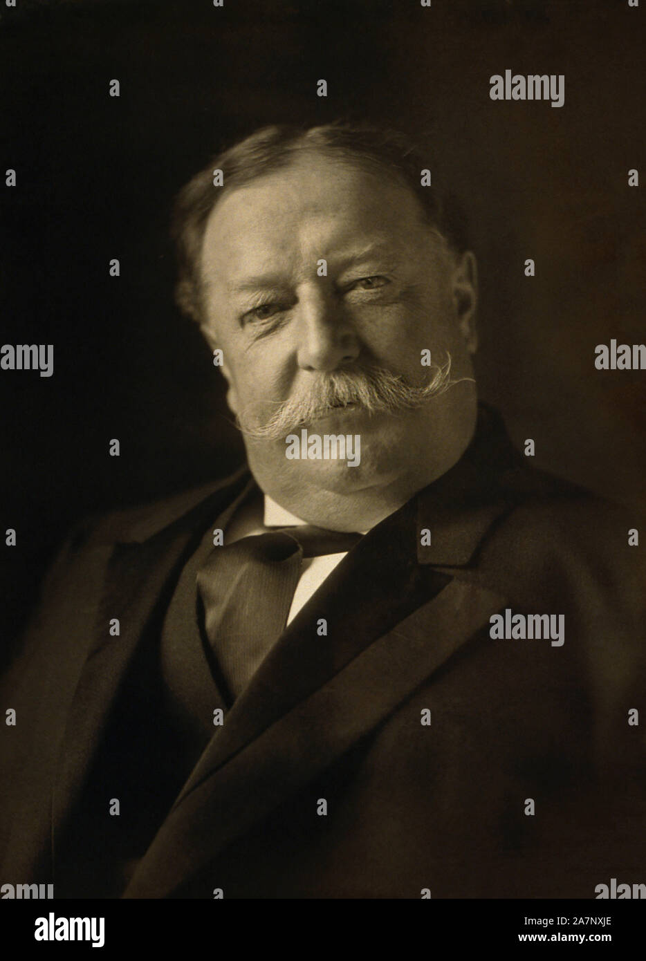 William Howard Taft (1857-1930), 27. Präsident der Vereinigten Staaten 1909-1913, 10., des Obersten Gerichtshofs der Vereinigten Staaten 1921-1930, Kopf und Schultern Porträt, 1909 Stockfoto