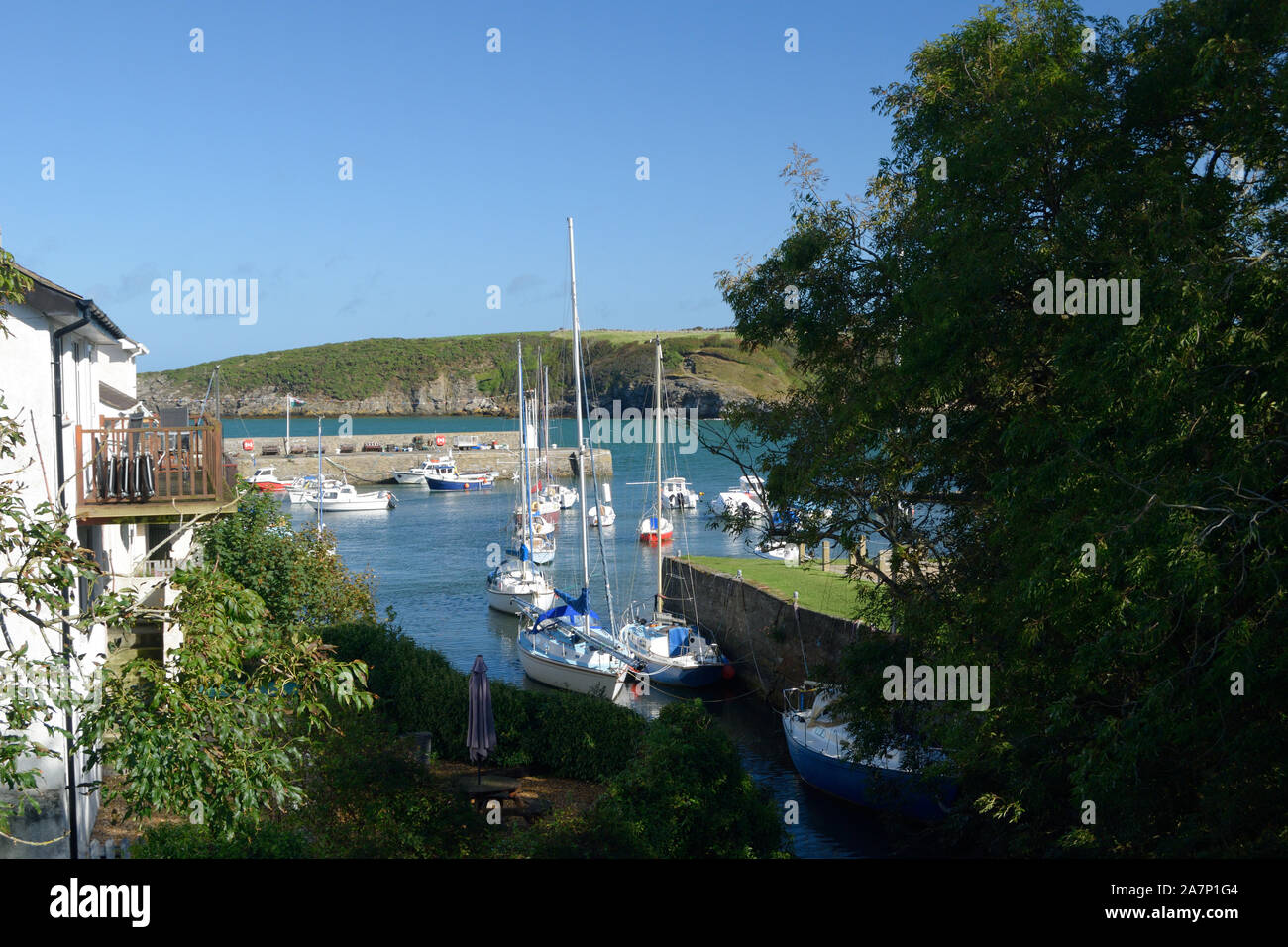 Cemaes Bay, Anglesey, Wales. Stockfoto