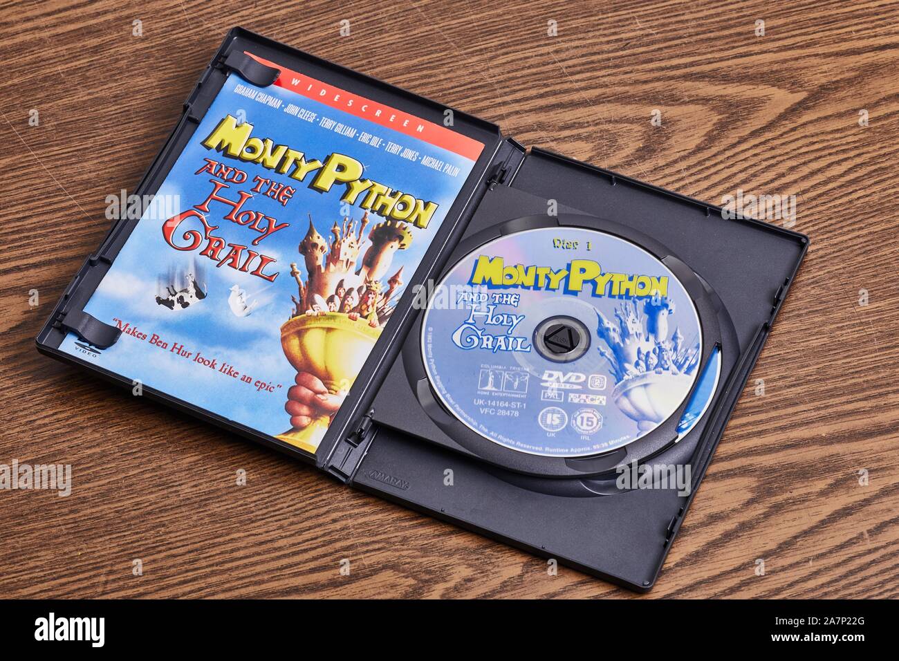 Monty Python and The Holy Grail DVD Stockfoto