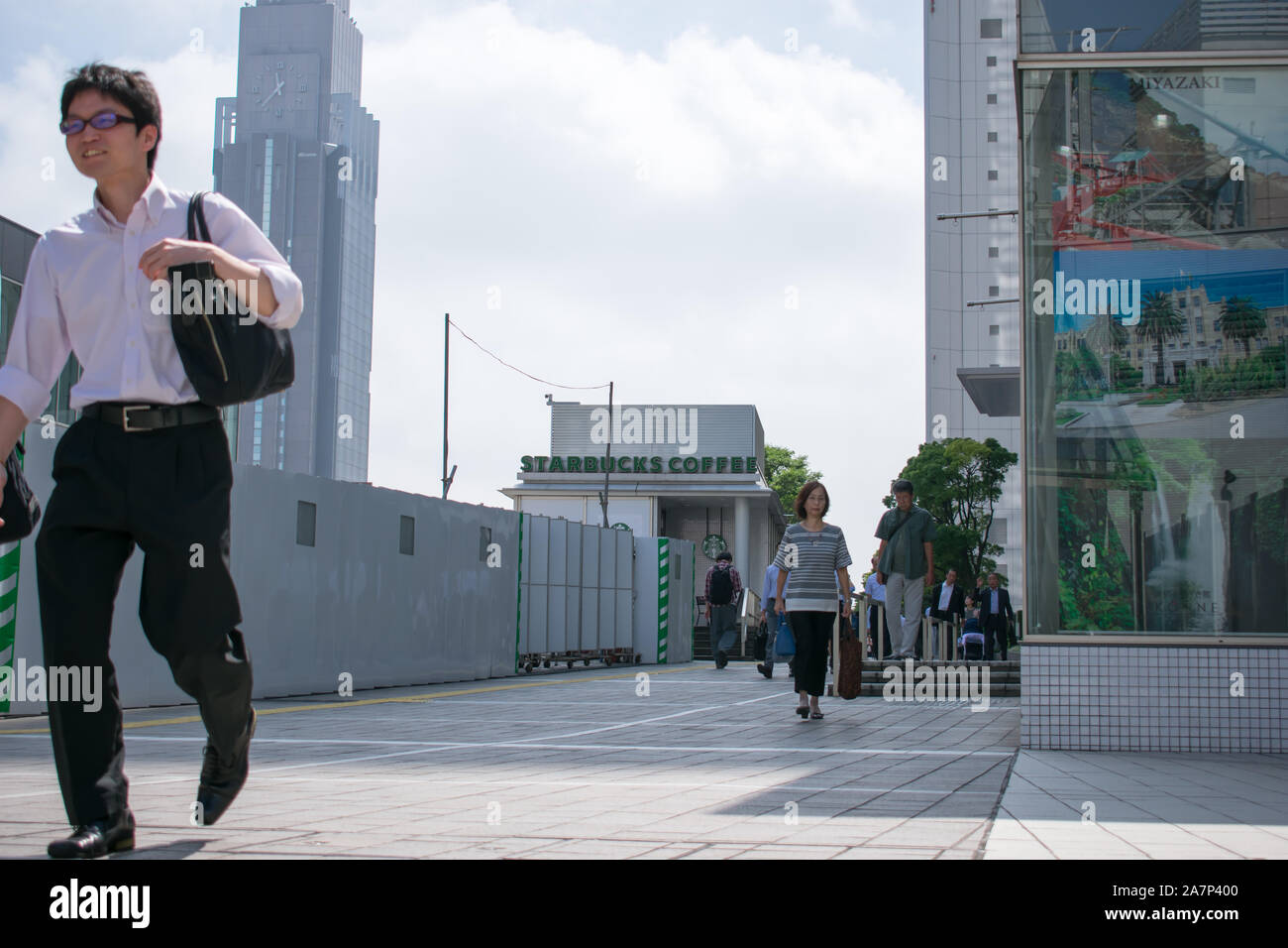 Geschäftsmann in Shinjuku in Tokyo Japan Stockfoto