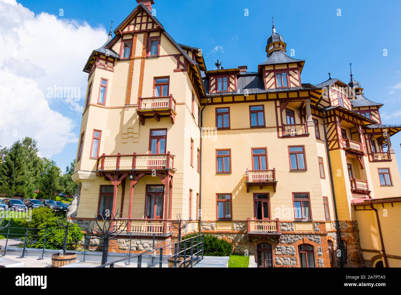 Grand Hotel, Stary Smokovec, Vysoke Tatry, Slowakei Stockfoto