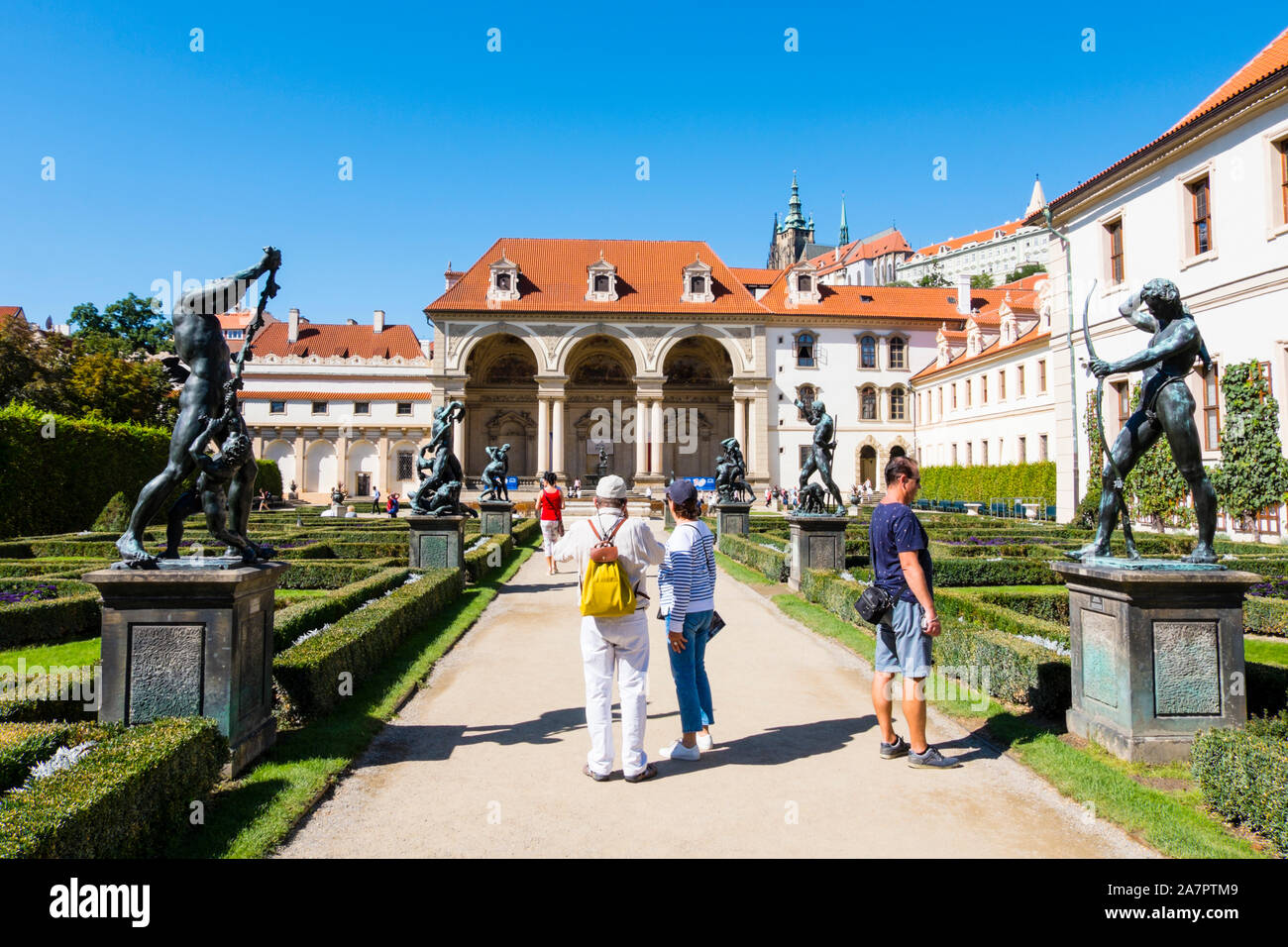 Radlicka zahrada, Waldstein Gardens, Mala Strana, Prag, Tschechische Republik Stockfoto