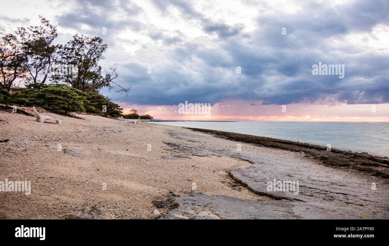 Sunrise Farben bei Lady Elliot Island, eine Insel an der südlichen Spitze des Great Barrier Reef, QLD, Australien Stockfoto