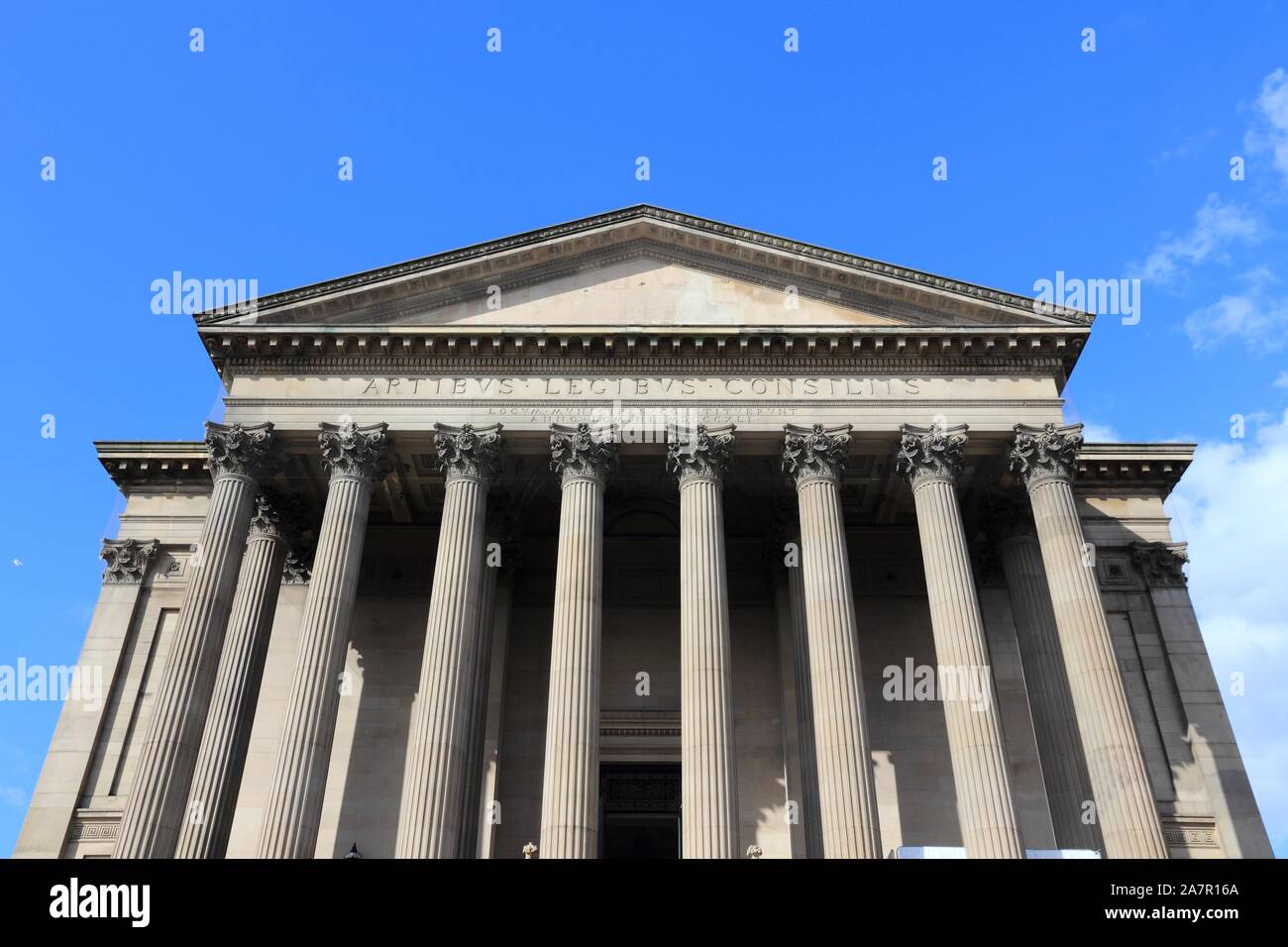 Saint George's Hall - Sehenswürdigkeiten Architektur in Liverpool, Großbritannien. Stockfoto