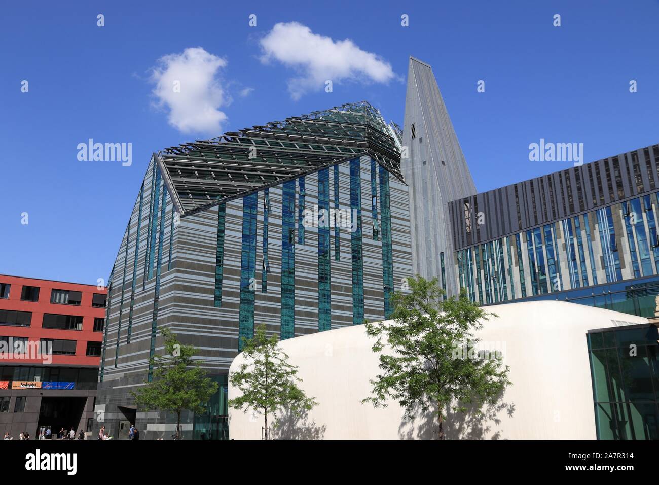 LEIPZIG, Deutschland - Mai 9, 2018: Augusteum, Hauptgebäude der Universität Leipzig in Deutschland. Die Universität besteht seit dem 15. Jahrhundert und hat z.z. Stockfoto