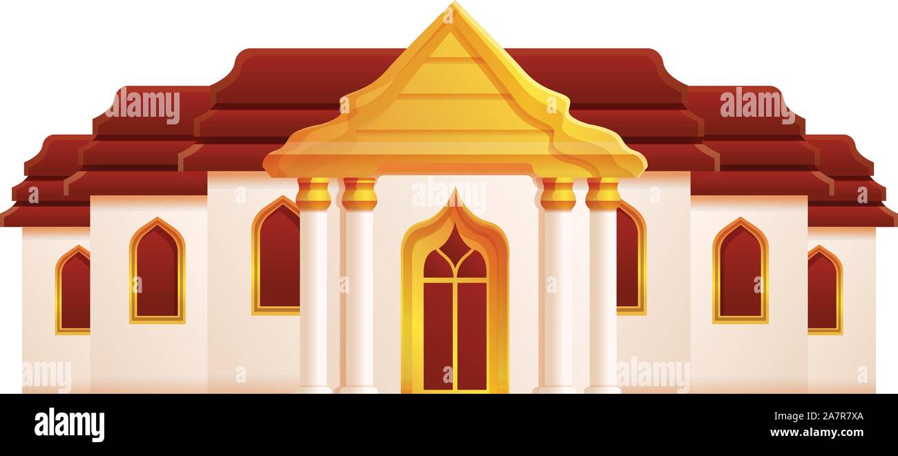 Thailand Grand Palace Icon. Cartoon von Thailand Grand Palace vektor Symbol für Web Design auf weißem Hintergrund Stock Vektor
