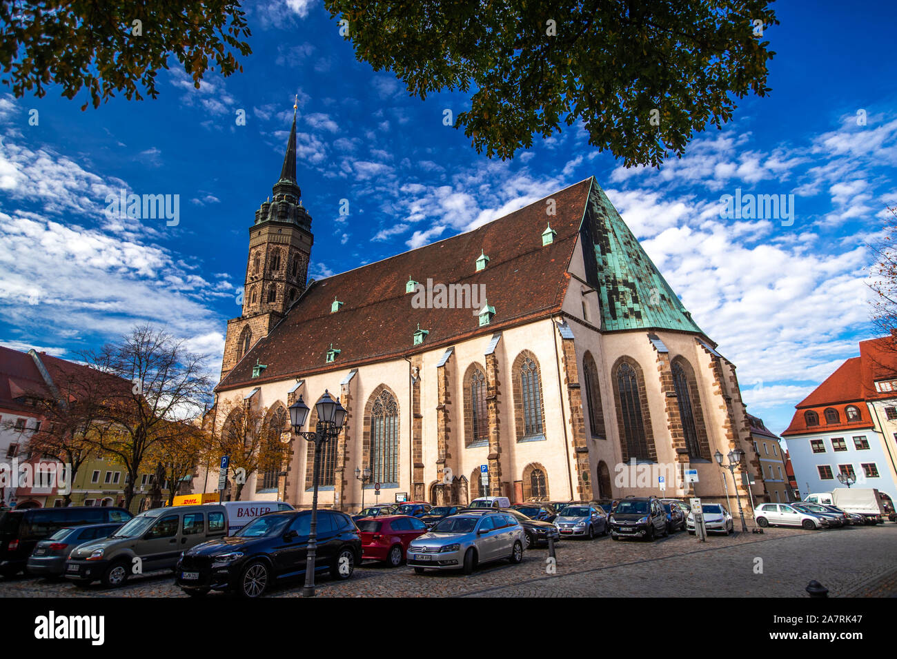 Bautzen, Deutschland. 17 Okt, 2019. Der Dom St. Peter in der Altstadt. Bautzen, Obersorbisch Budy?, ist eine Große Kreisstadt im östlichen Sachsen. Die Stadt liegt an der Spree und ist die Kreisstadt des Landkreis Bautzen, die nach ihm benannt ist. Credit: Jens Büttner/dpa-Zentralbild/ZB/dpa/Alamy leben Nachrichten Stockfoto