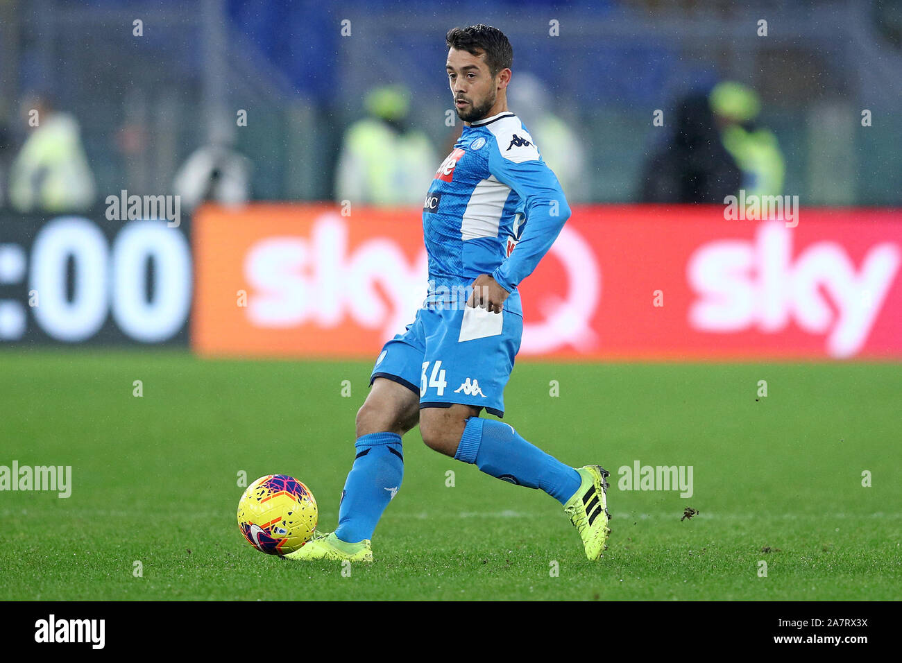 Rom, Italien. 02 Nov, 2019. Amin Younes der SSC Neapel in der Serie A Match zwischen Roma und Napoli im Stadio Olimpico, Rom, Italien Am 2. November 2019. Foto von Luca Pagliaricci. Nur die redaktionelle Nutzung, eine Lizenz für die gewerbliche Nutzung erforderlich. Keine Verwendung in Wetten, Spiele oder einer einzelnen Verein/Liga/player Publikationen. Credit: UK Sport Pics Ltd/Alamy leben Nachrichten Stockfoto