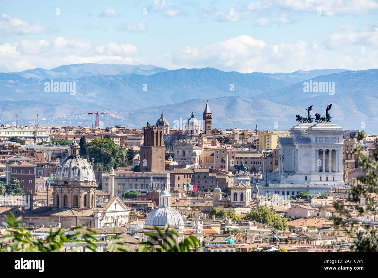 Blick vom Gianicolo, Rom, Italien Stockfoto