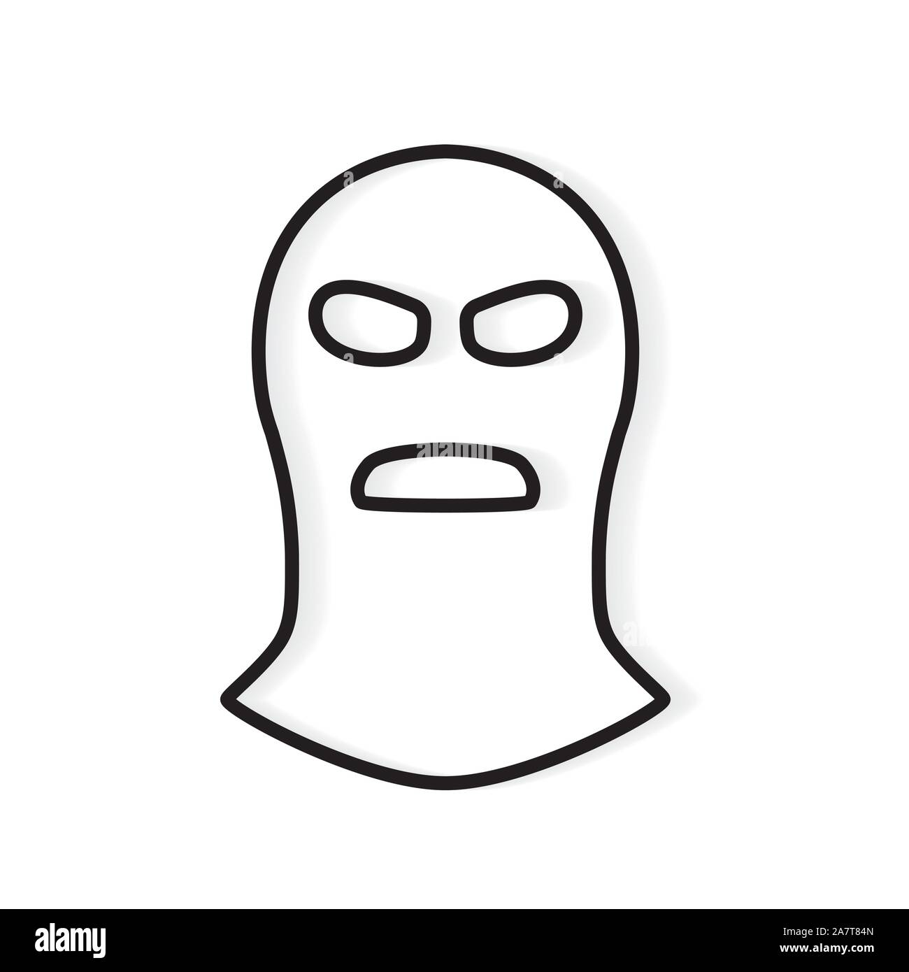 Bandit, Räuber Maske icon-Vector Illustration Stock-Vektorgrafik - Alamy