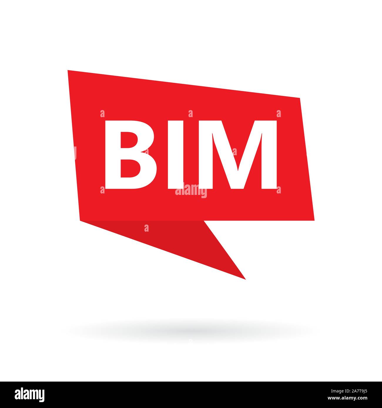 BIM (Building Information Modeling) Business Konzept Stock Vektor