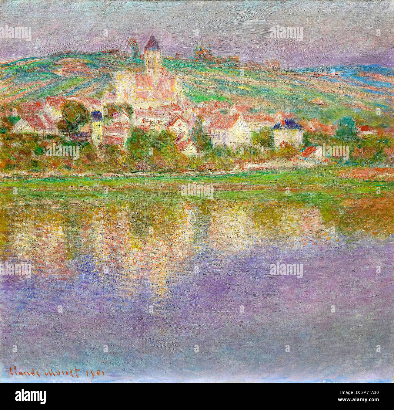 Claude Monet, Vétheuil, Landschaftsmalerei, 1901 Stockfoto