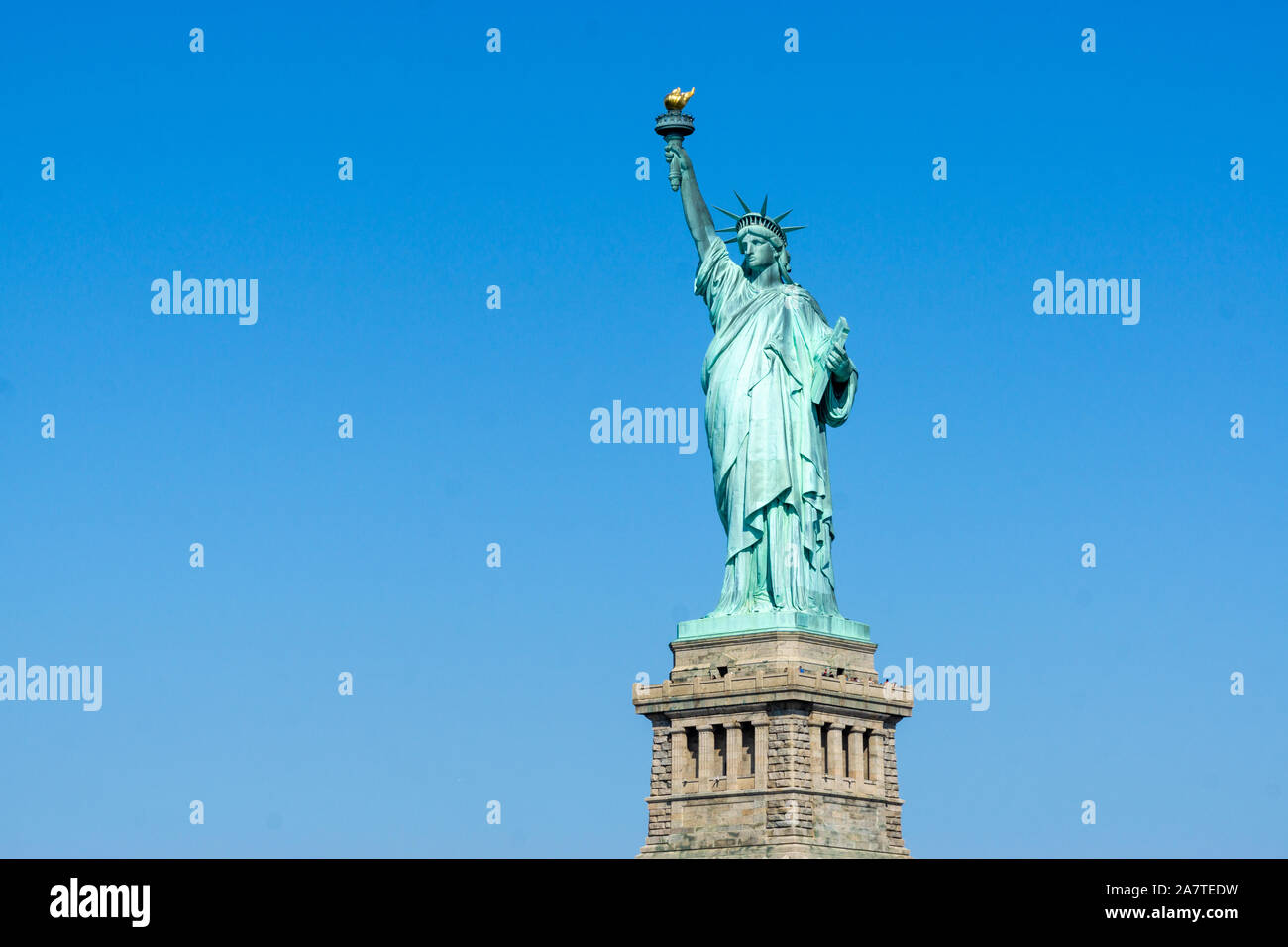 Die Freiheitsstatue in New York City Stockfoto