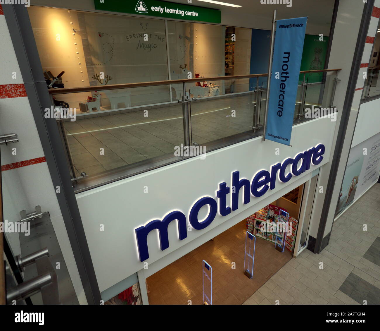 Glasgow, Schottland, Großbritannien, 4. November, 2019. Mothercare in der Verwaltung mit Store Fronten in Glasgow. Gerard Fähre / alamy Leben Nachrichten Stockfoto
