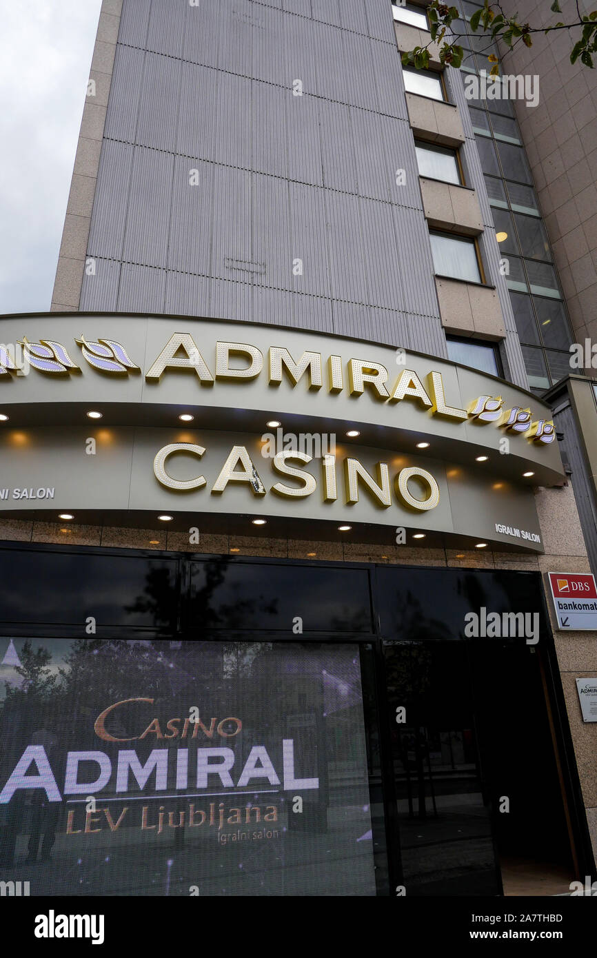 Casino Admiral, Gosposvetska cesta, Ljubljana, Slowenien Stockfoto