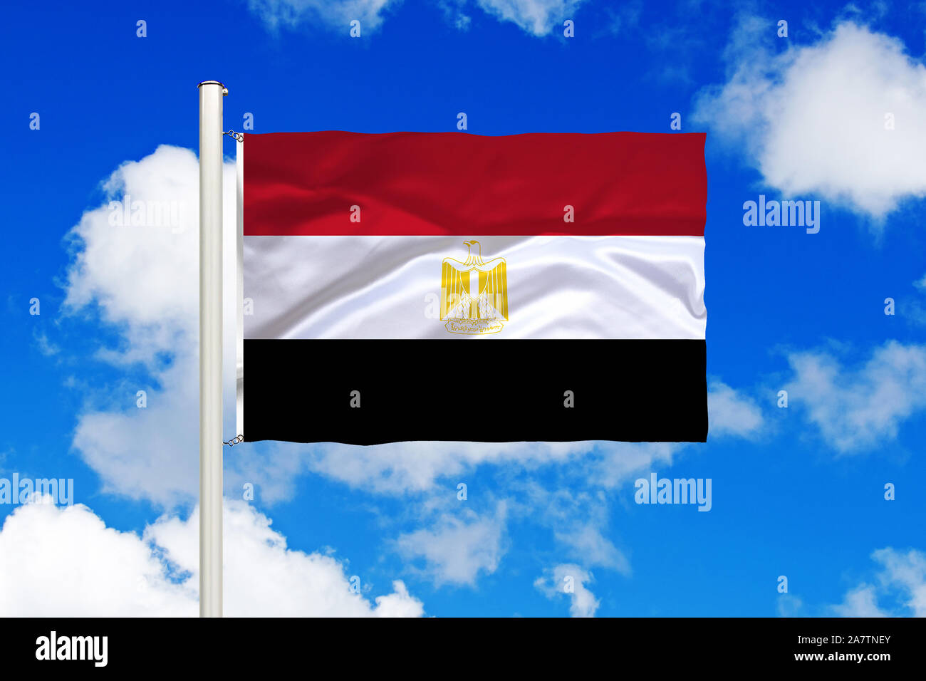 1802 von Ägypten, blauer Himmel, cumulus Wolken, Stockfoto