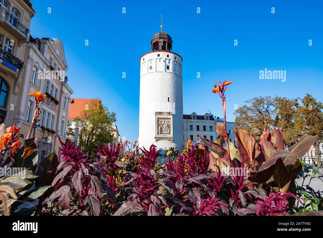 Dicker Turm/Fat Turm, Marienplatz, Görlitz, Sachsen, Deutschland Stockfoto