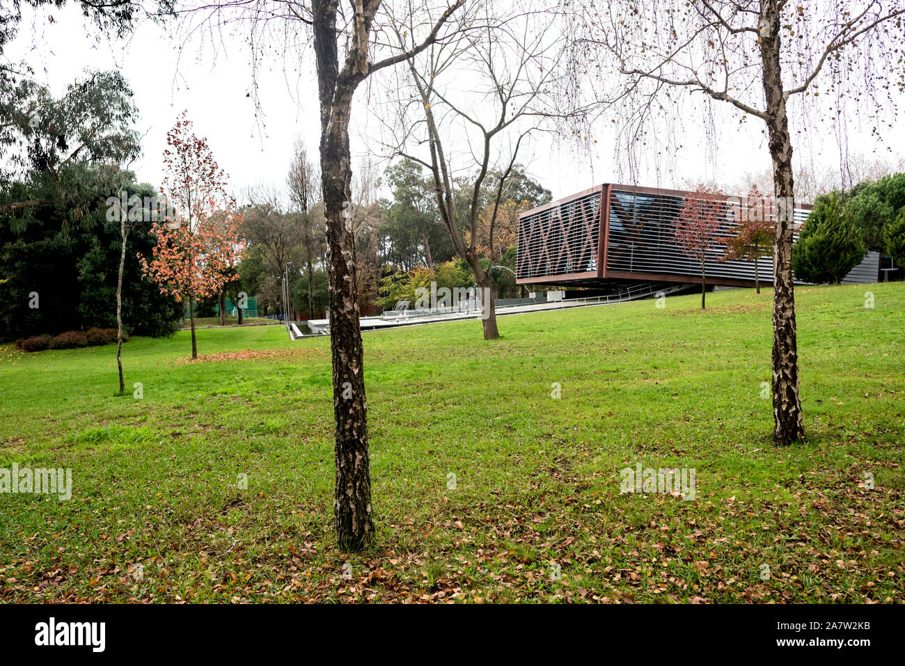 City Park von Porto im Herbst Stockfoto