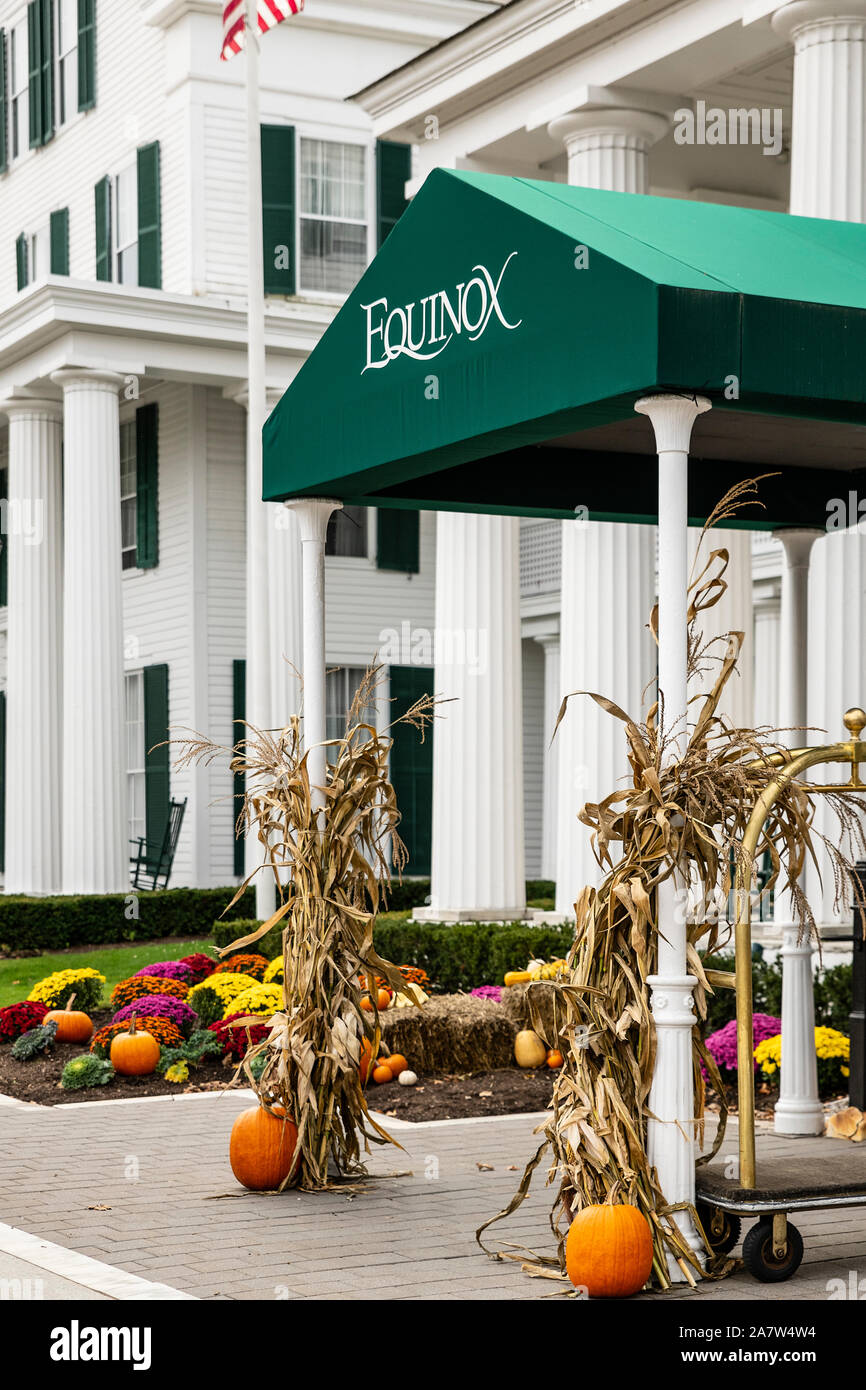 Die Equinox Hotel Resort, Manchester, Vermont, USA. Stockfoto