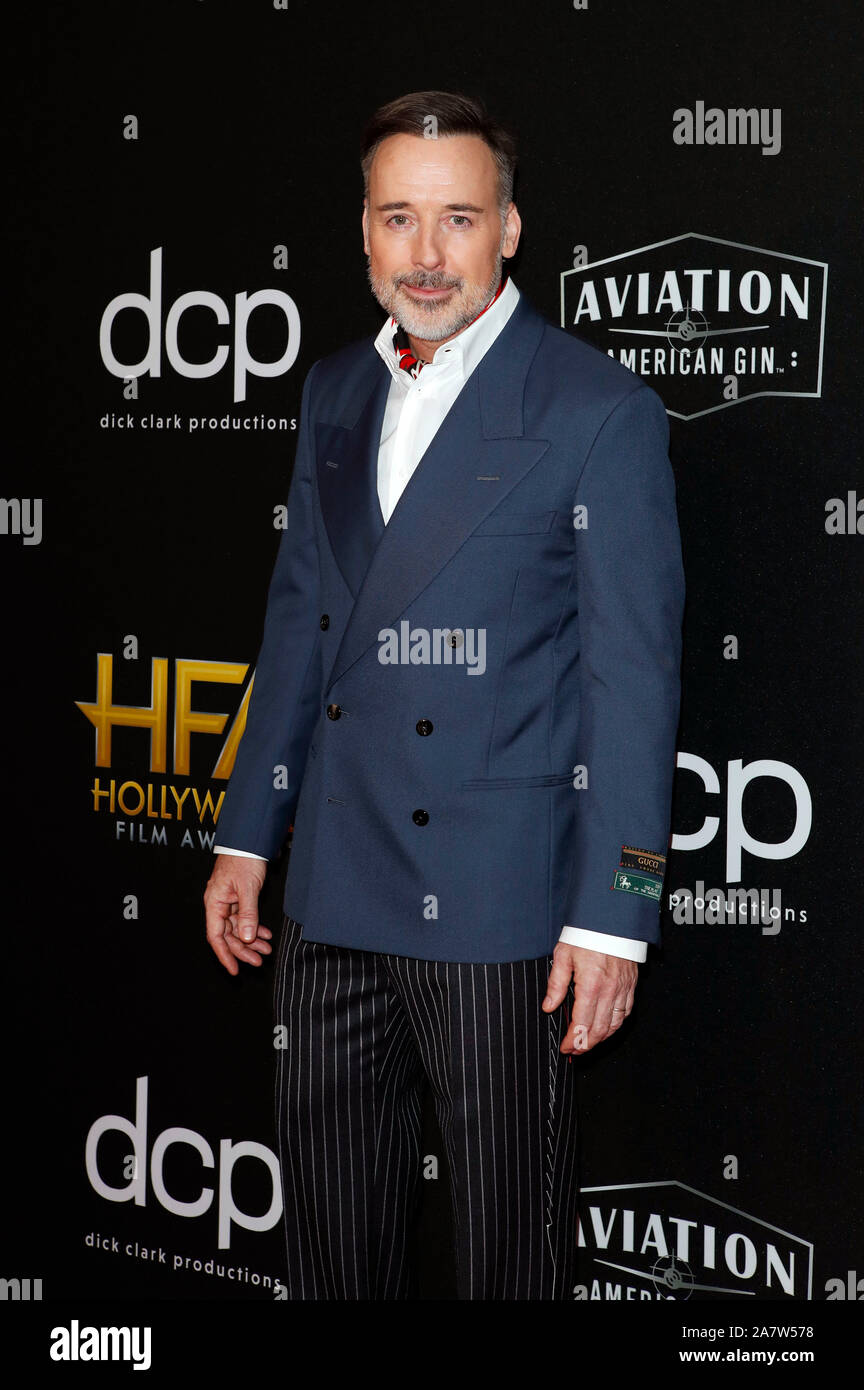 Beverly Hills, USA. 03 Nov, 2019. David versorgen die Teilnahme an der 23. jährlichen Hollywood Film Awards 2019 Im Beverly Hilton Hotel am November 03, 2019 in Beverly Hills, Kalifornien. Credit: Geisler-Fotopress GmbH/Alamy leben Nachrichten Stockfoto